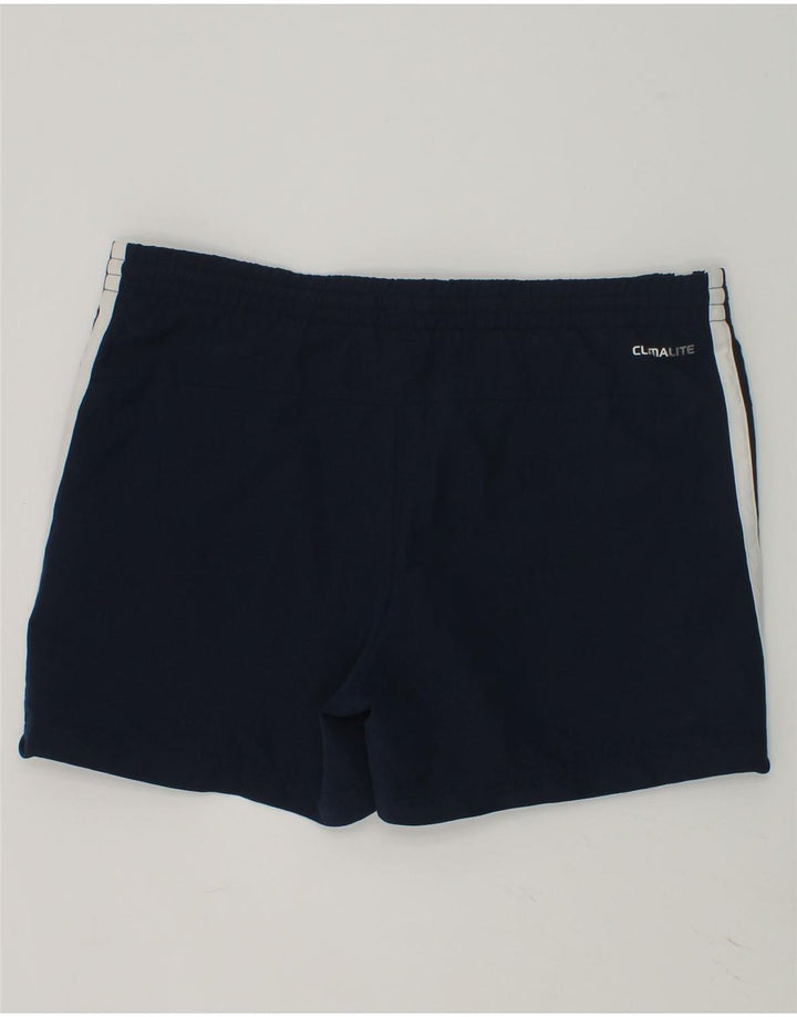 ADIDAS Boys Climalite Sport Shorts 7-8 Years Navy Blue Polyester | Vintage Adidas | Thrift | Second-Hand Adidas | Used Clothing | Messina Hembry 
