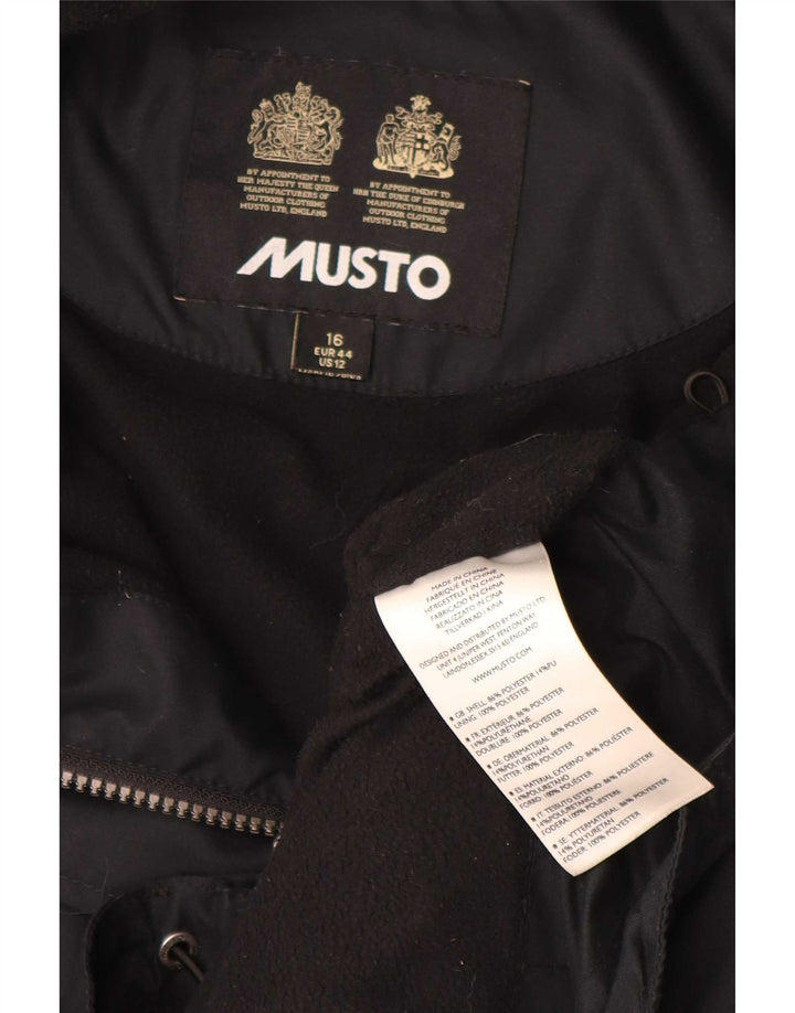 Musto ženska velika vjetrovka jakna UK 16 Large Black Colourblock