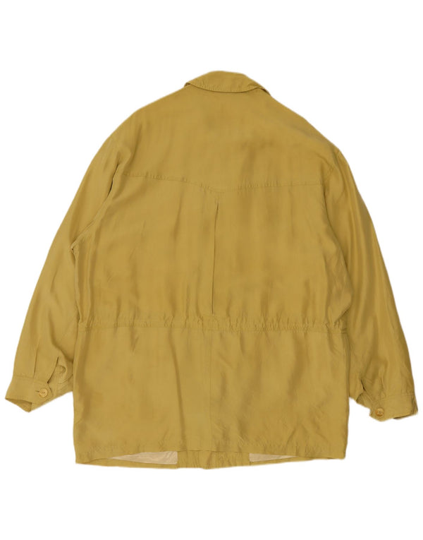 Vintage muška pomoćna jakna UK 44 2XL Žuta svila