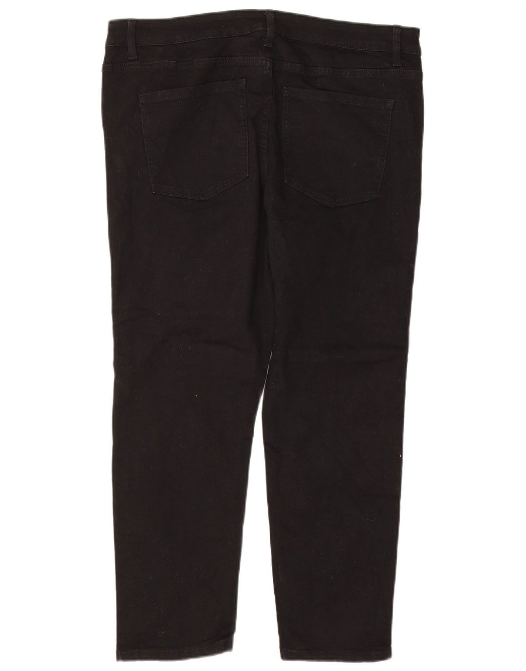 MARKS & SPENCER Ženske uske traperice Lily UK 18 XL W36 L26 crni pamuk