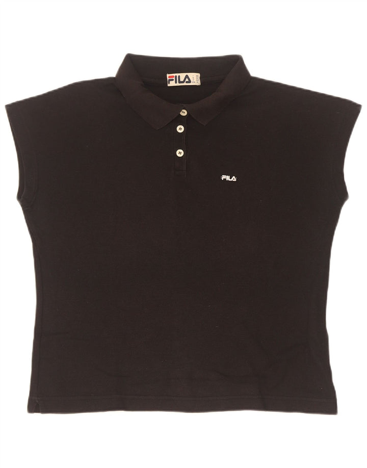 Fila ženska polo majica IT 48 XL crni pamuk