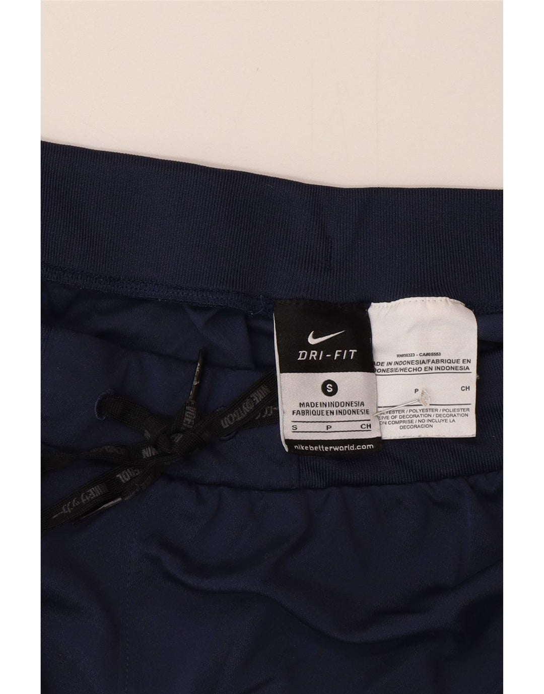 Nike Ženske Dri Fit Sportske Kratke Hlače UK 8 Mali tamnoplavi poliester