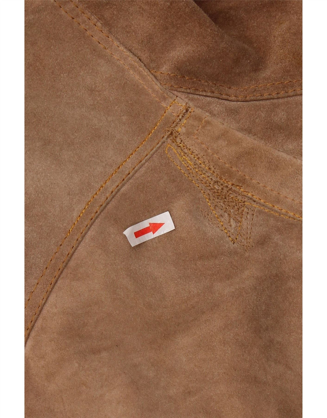 Vintage ženska jakna od brušene kože s 3 gumba UK 12 srednje smeđa