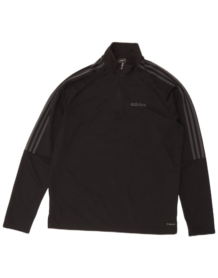 ADIDAS Muška trenirka Climalite Zip Neck Pulover Top Large Black