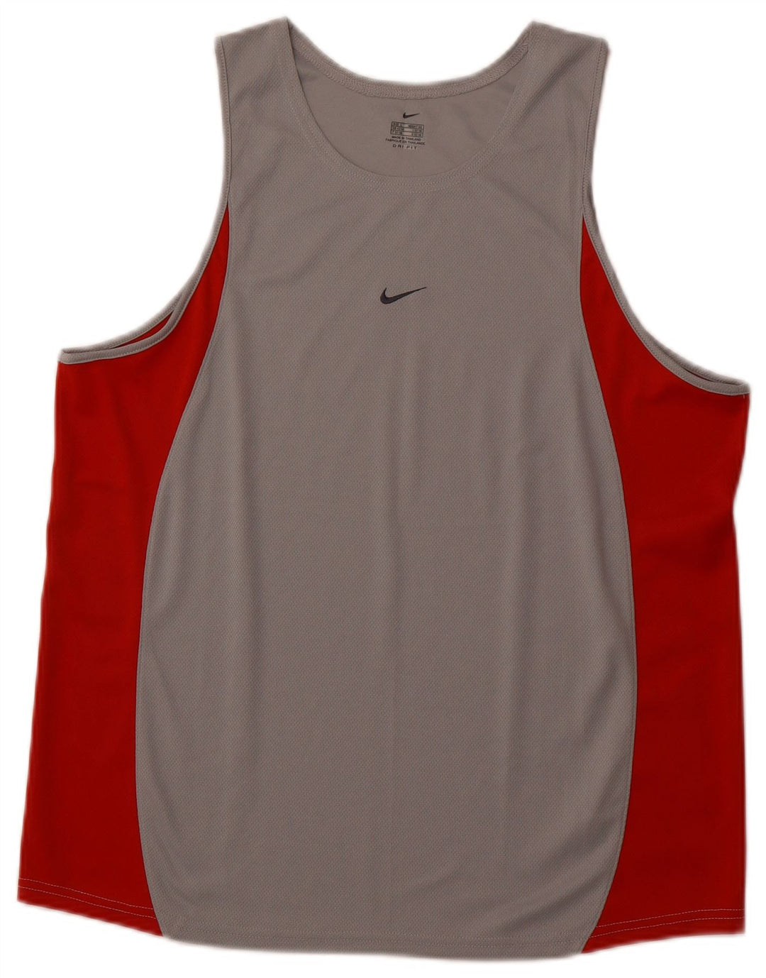 NIKE Muški Dri Fit Vest Top UK 42/44 Large Grey Colourblock Poliester