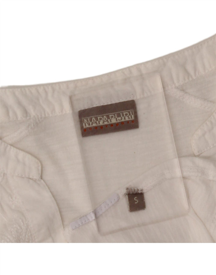 NAPAPIJRI Ženski gornji dio bluze 3/4 rukava UK 10 Mali bijeli cvjetni