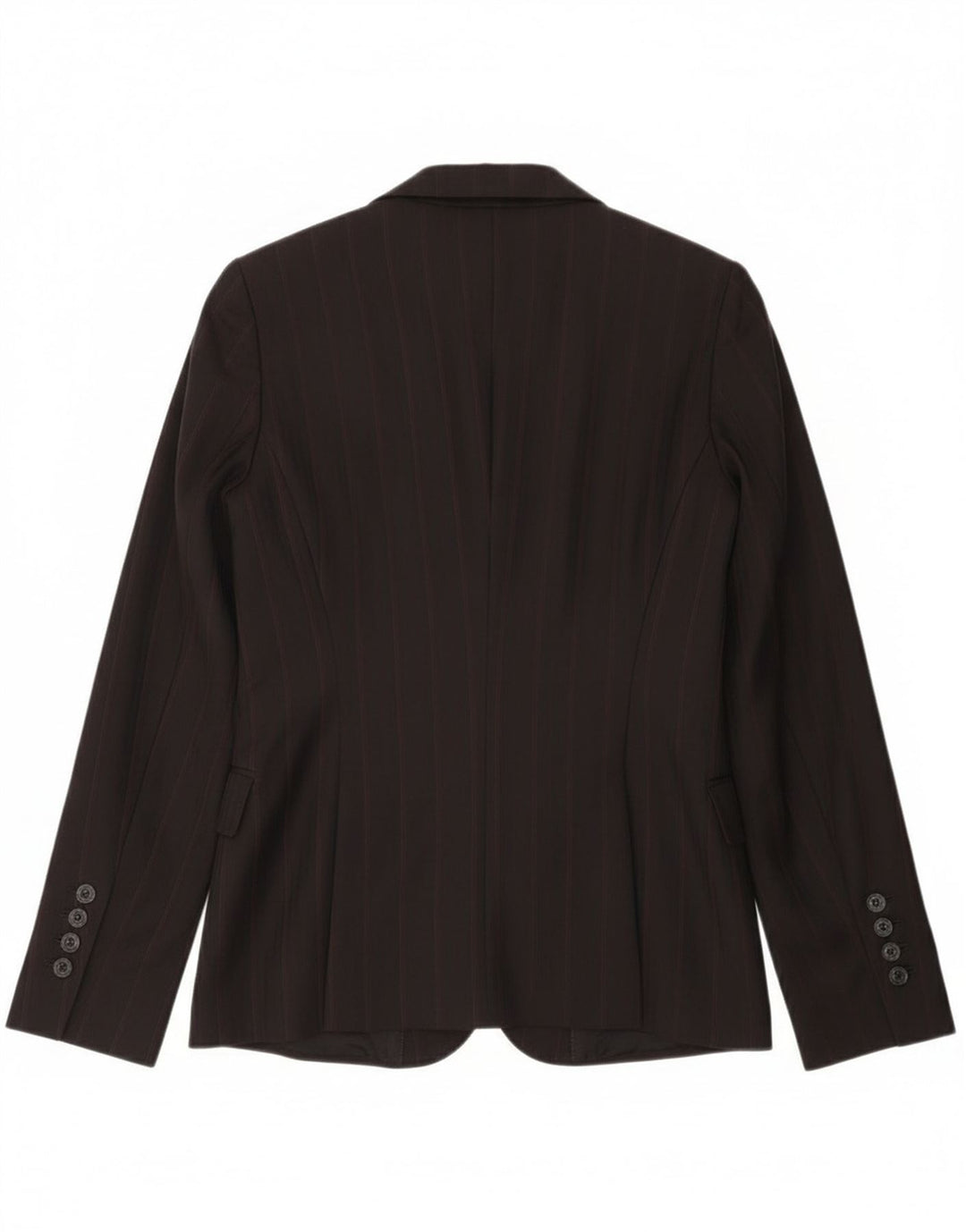 Massimo Dutti Ženska jakna sako s 2 gumba EU 36 XS crna vunena prugasta