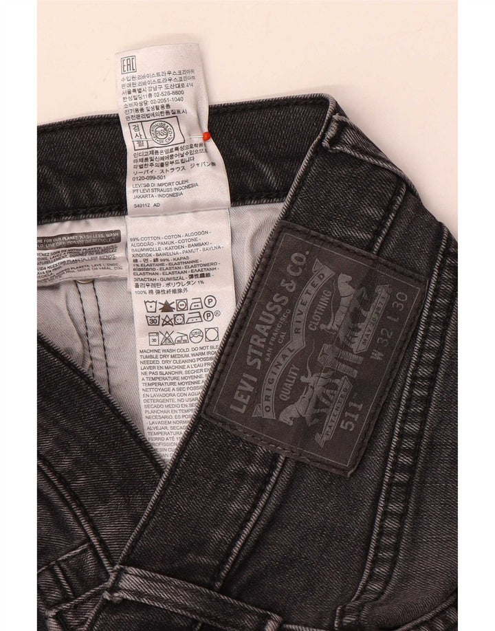 Levi's muške 511 uske traperice W32 L30 sivi pamuk