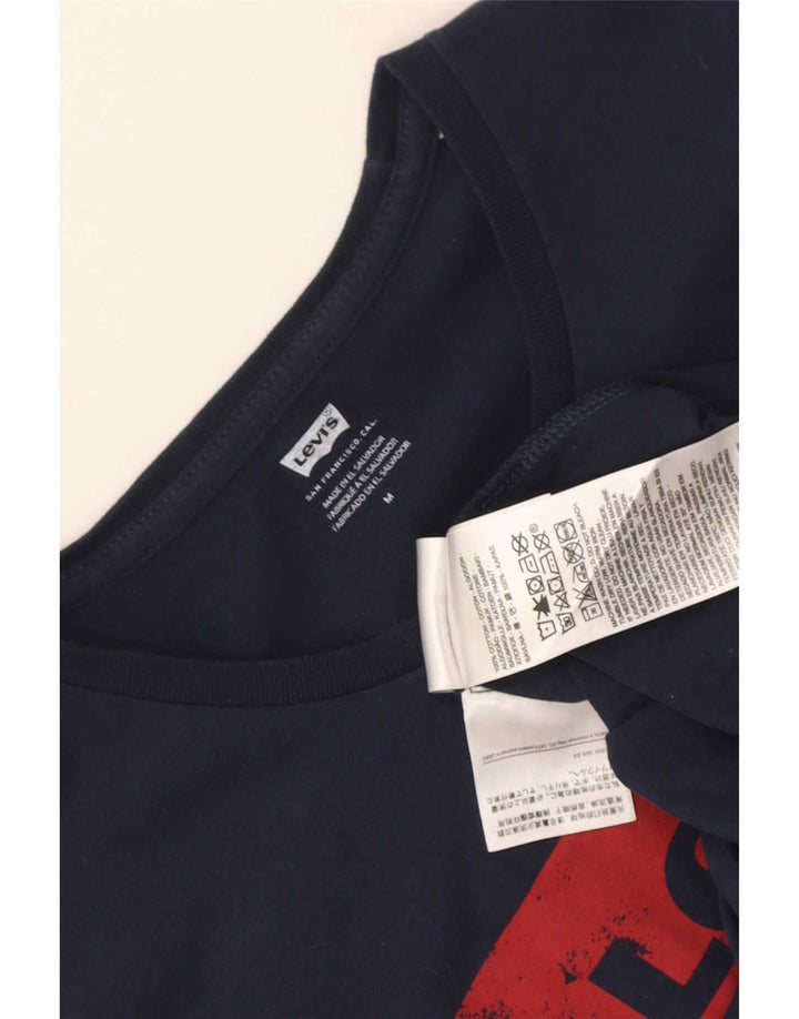 Levi's muška majica kratkih rukava s grafičkim motivima, srednje tamnoplavi pamuk