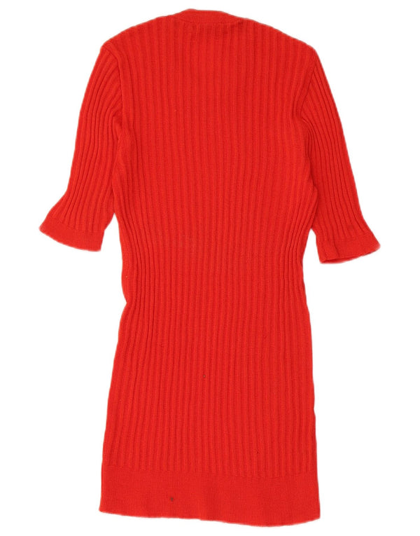 VINTAGE Ženska pletena majica UK 8 Mala crvena