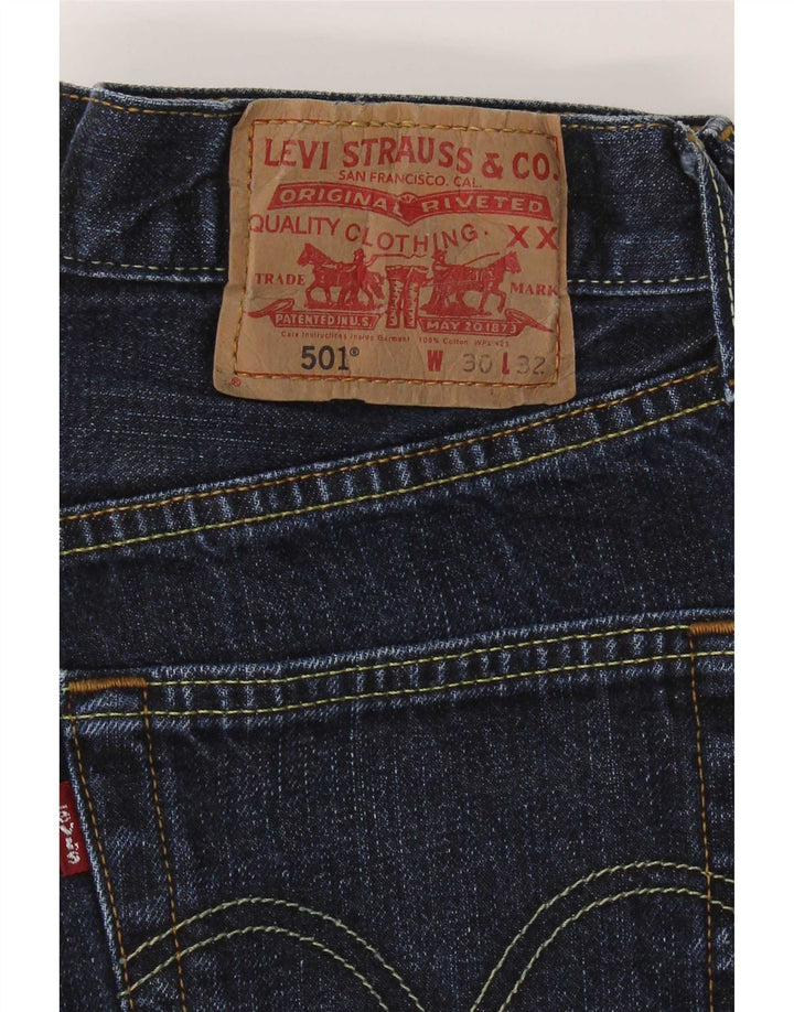 Levi's muške 501 ravne traperice W30 L32 tamnoplave