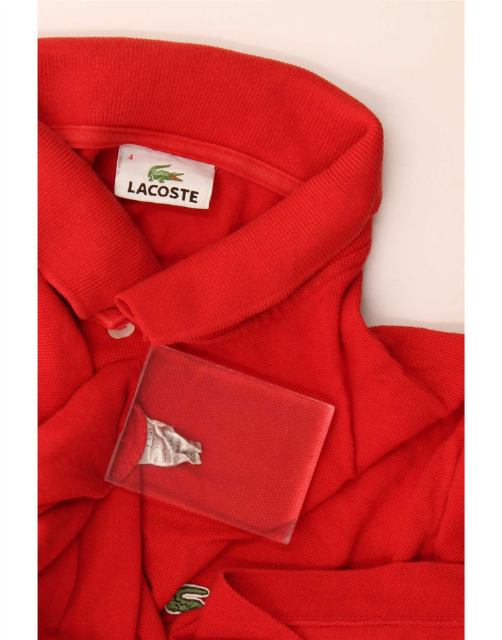 Lacoste muška polo majica veličine 4, srednje crveni pamuk