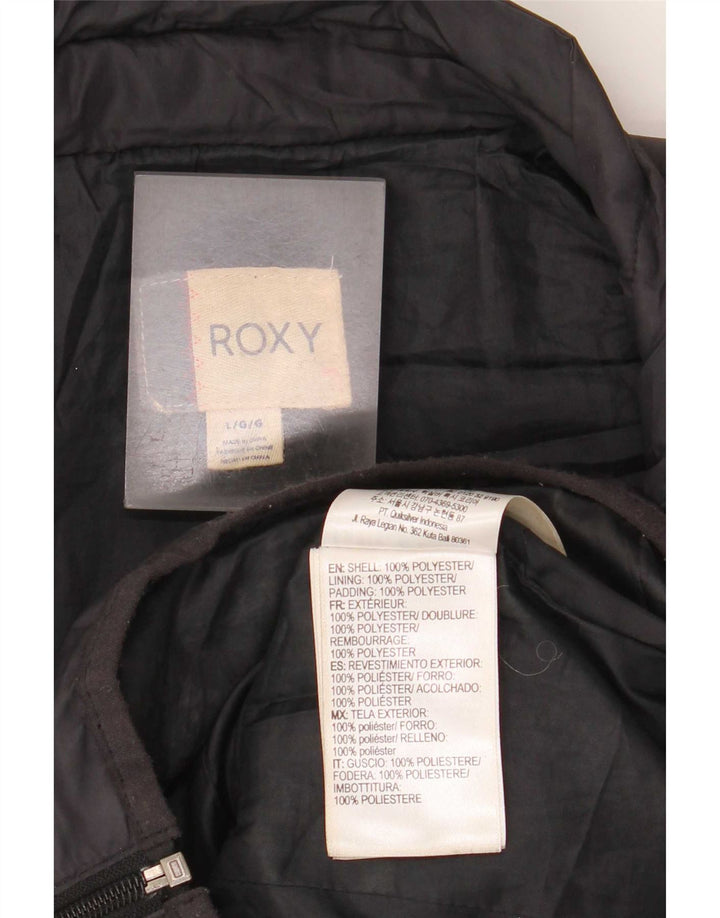 Roxy ženska podstavljena jakna UK 14 veliki crni poliester