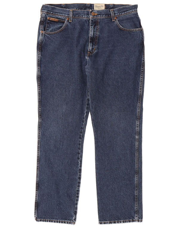 WRANGLER muške ravne traperice Texas W38 L32 plavi pamuk