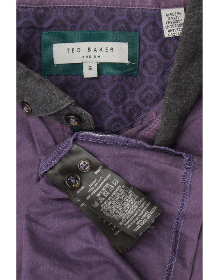 TED BAKER Muška polo majica veličina 6 2XL pamuk ljubičaste boje