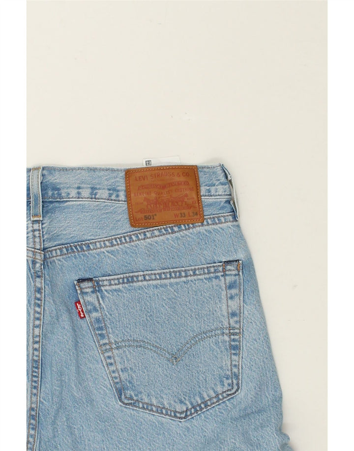 LEVI'S muške 504 ravne traperice W33 L32 plavi pamuk