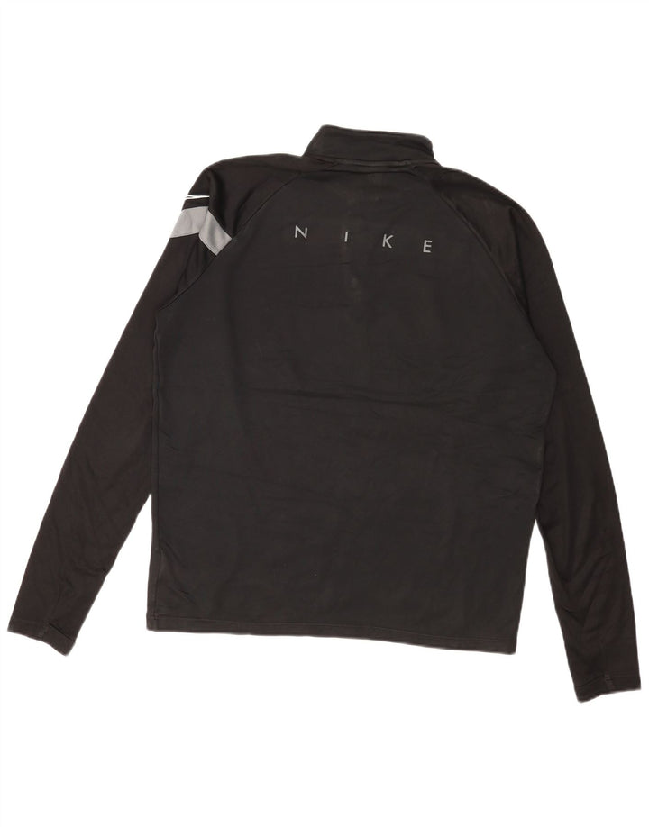 Nike muški Dri Fit Graphic Sweatshirt Džemper srednje crne boje