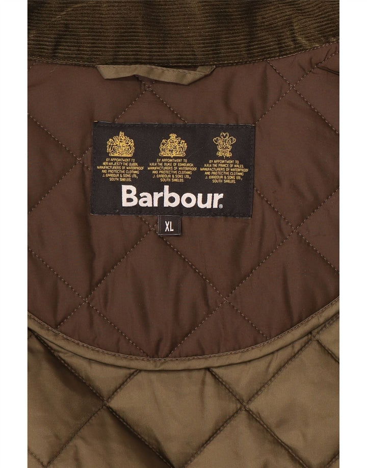 BARBOUR Muška prošivena jakna UK 42 XL smeđi poliester