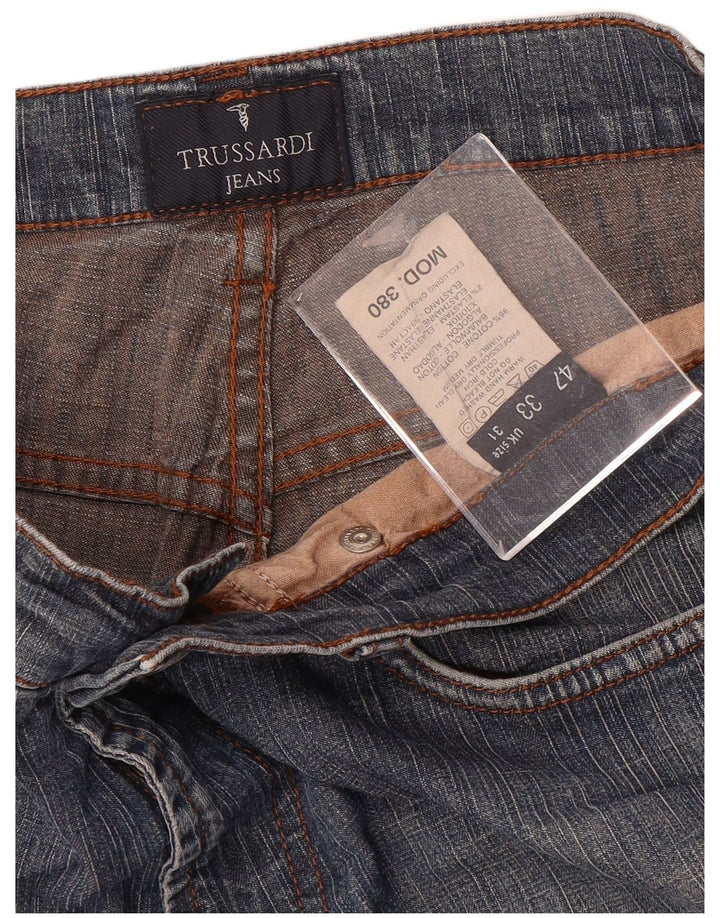 TRUSSARDI Ženske ravne traperice 380 IT 47 Large W31 L32 Plava
