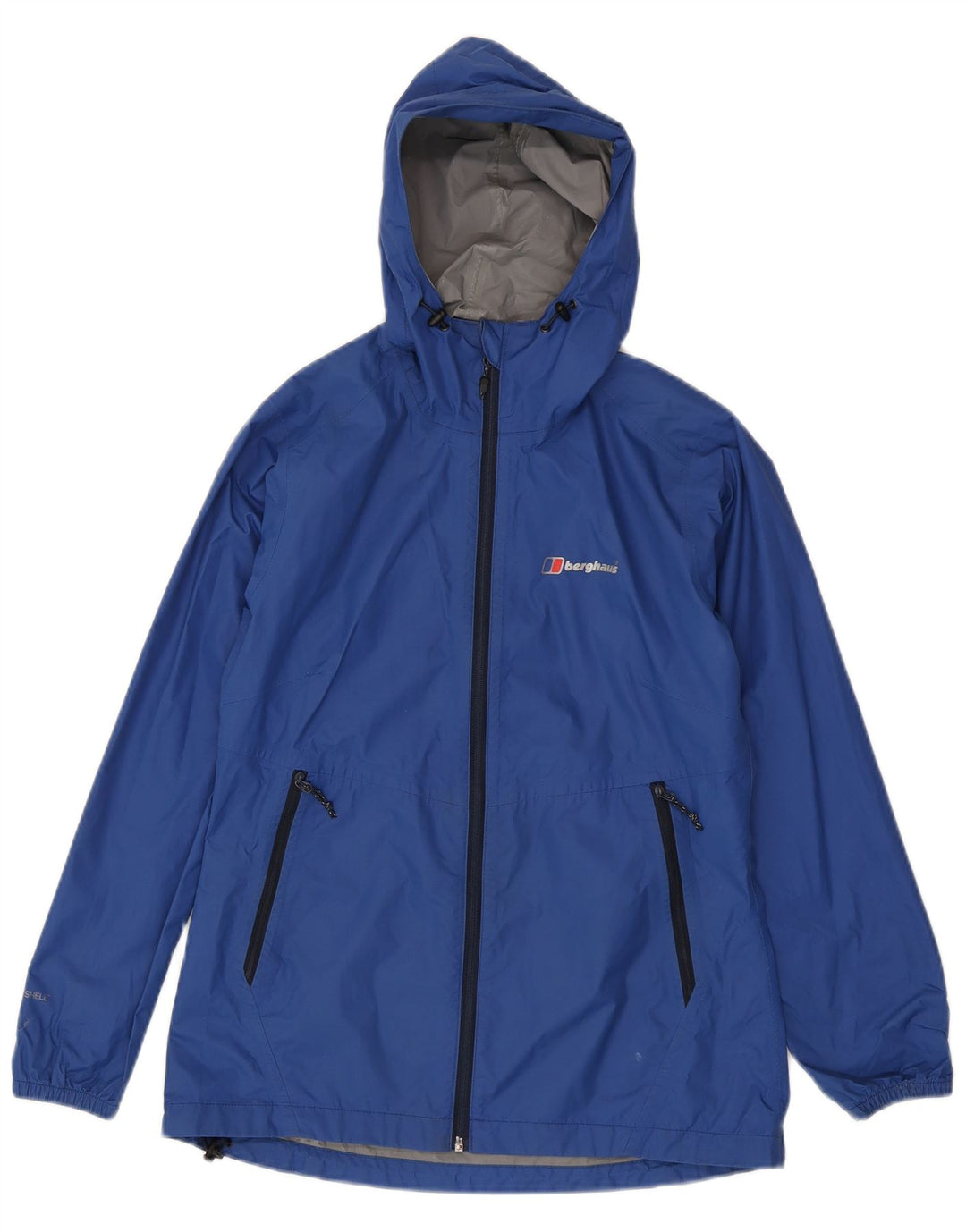 Berghaus ženska kišna jakna s kapuljačom UK 8 Mala plava poliamidna