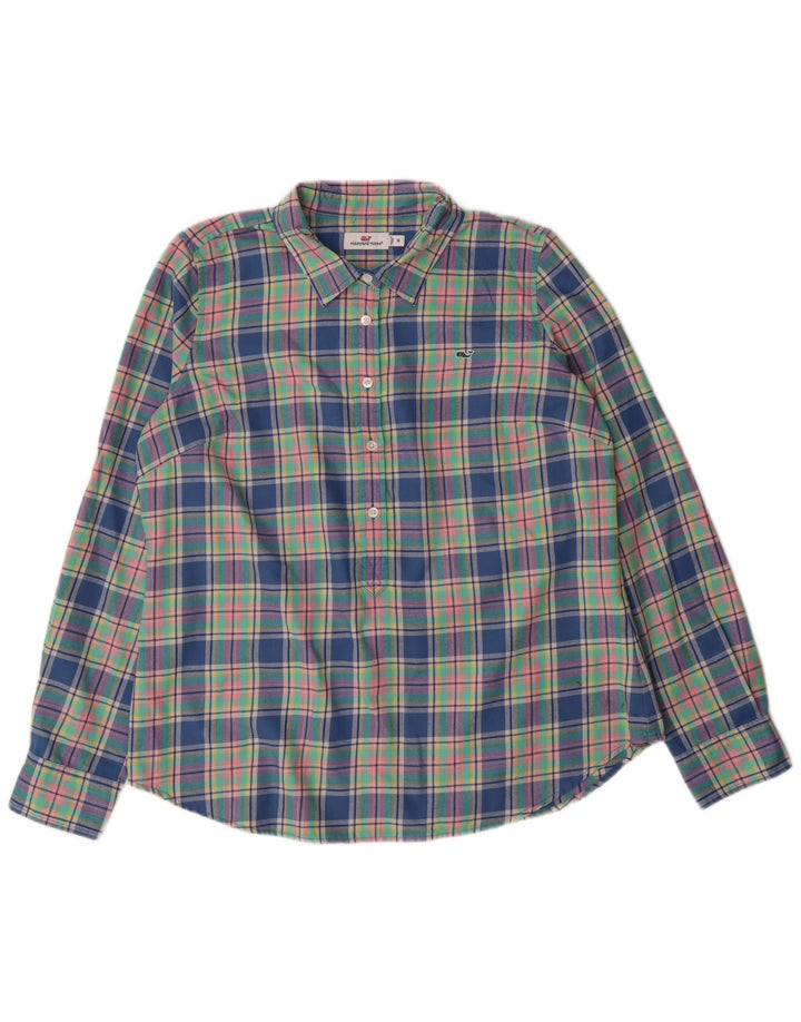 VINEYARD VINES Womens Pullover Flannel Shirt US 16 2XL Multicoloured Check