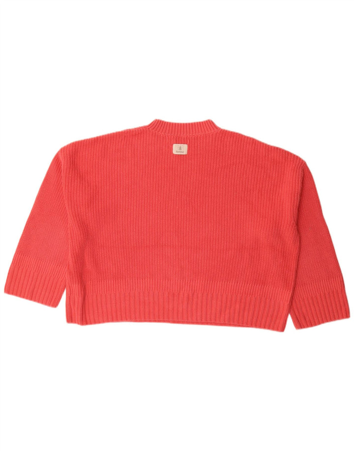 BARBOUR Ženska pulover s okruglim izrezom UK 12 Srednje ružičasta