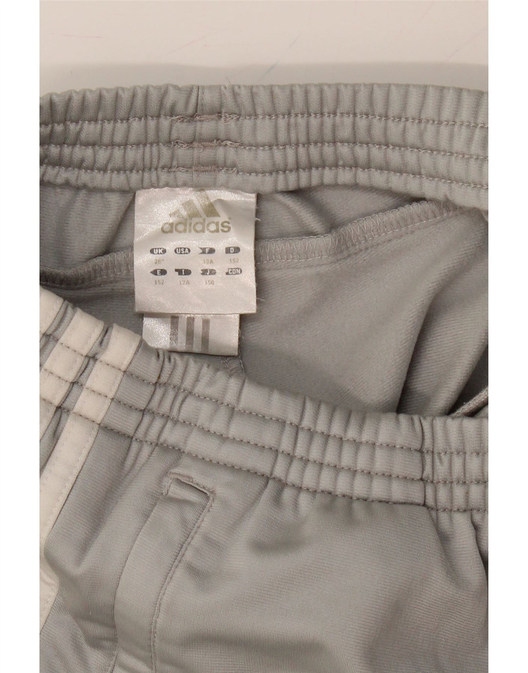 ADIDAS Boys Tracksuit Trousers 11-12 Years  Grey Polyester Vintage Adidas and Second-Hand Adidas from Messina Hembry 