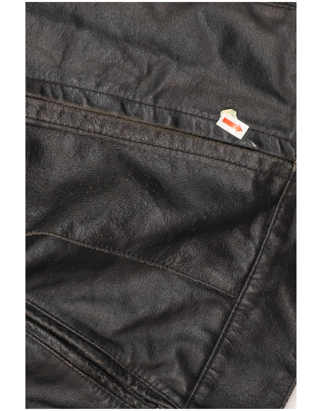 VINTAGE ženska kožna trkaća jakna IT 42 srednje crna koža