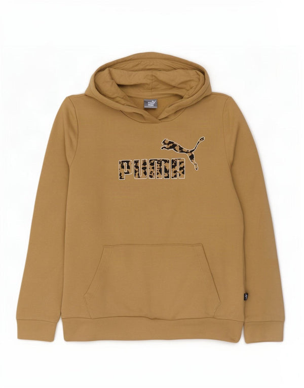Puma ženska majica s kapuljačom s kapuljačom UK 14 srednje bež pamuk