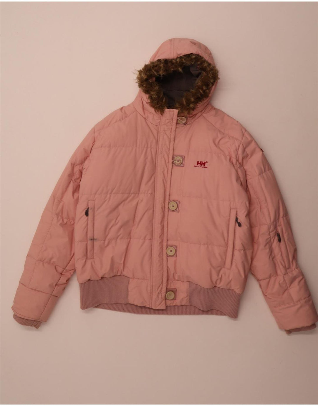 Helly Hansen ženska podstavljena jakna s kapuljačom UK 44 2XL ružičasti najlon