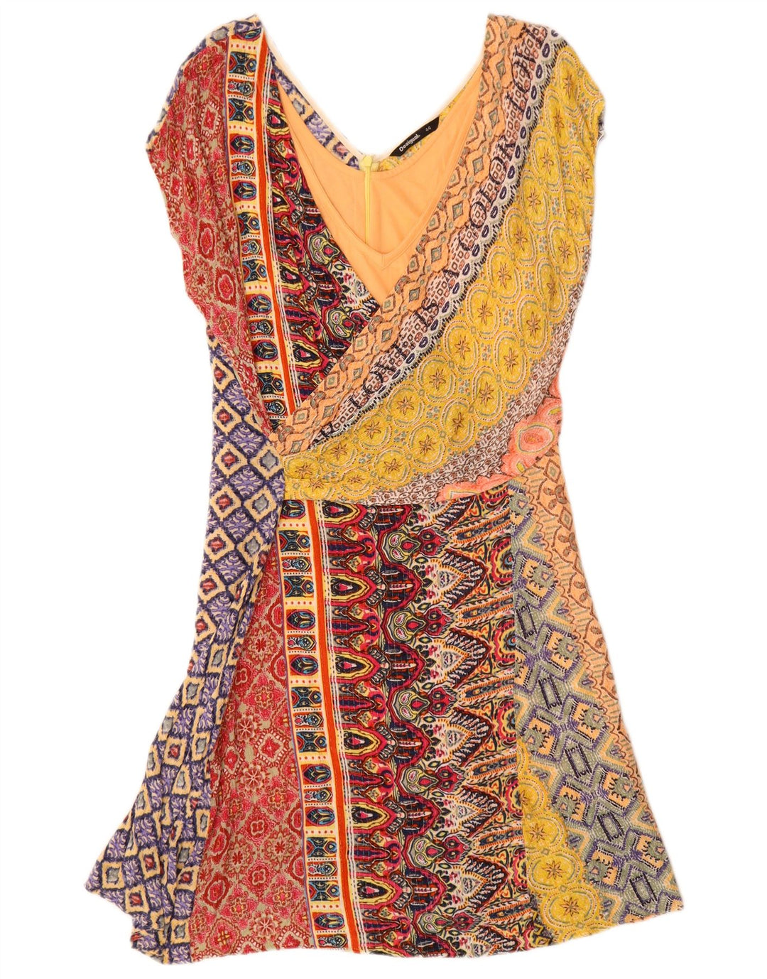 Desigual ženska haljina A-kroja EU 44 XL Višebojna geometrijska