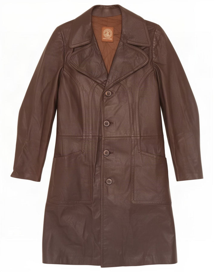 Vintage muški kožni kaput UK 36 Small Brown