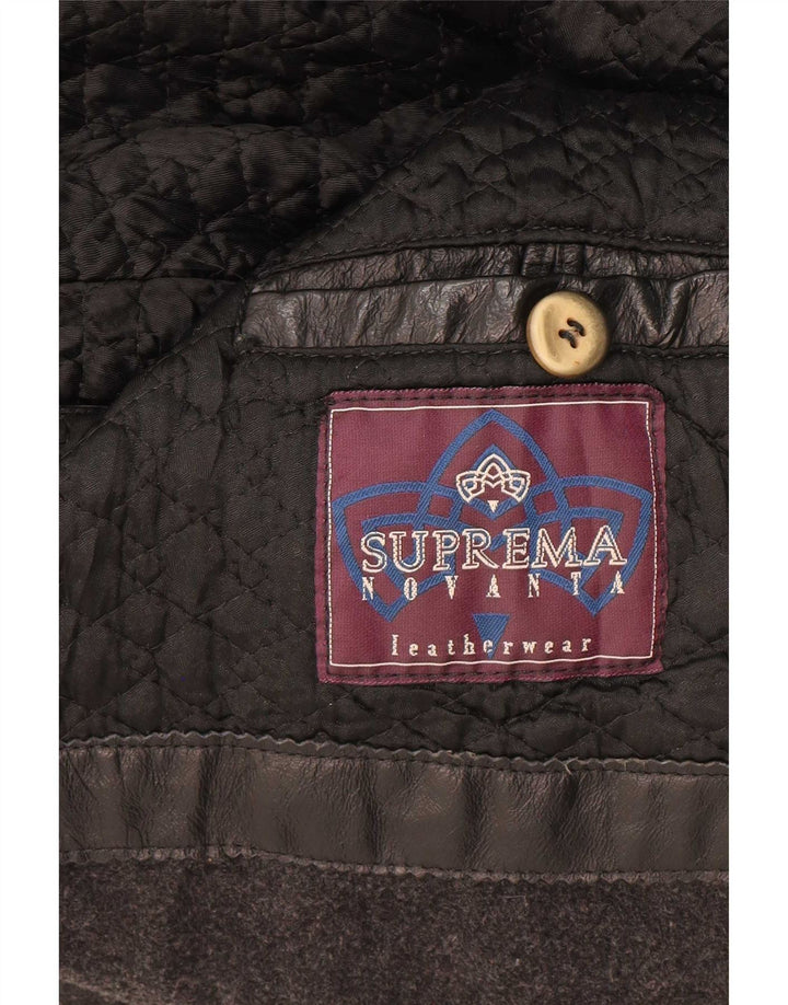 Suprema muška kožna jakna IT 58 4XL crna