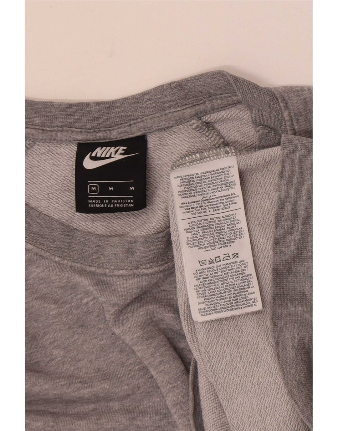 Nike Ženska majica s kratkim rukavima UK 14 srednje sivi pamuk