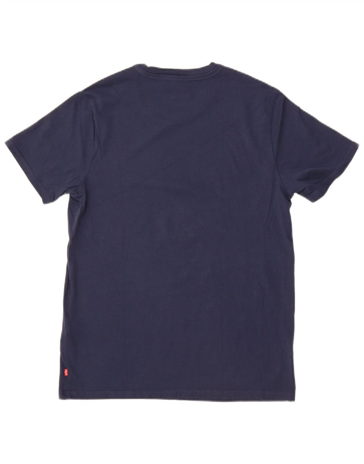 Levi's muška majica kratkih rukava s grafičkim motivima, srednje tamnoplavi pamuk