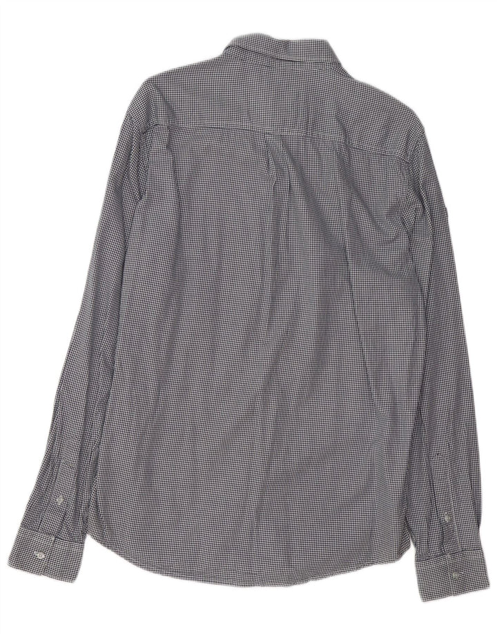 SUPERDRY muška košulja standardnog kroja, veliki tamnoplavi pamuk s ptičijim zubima