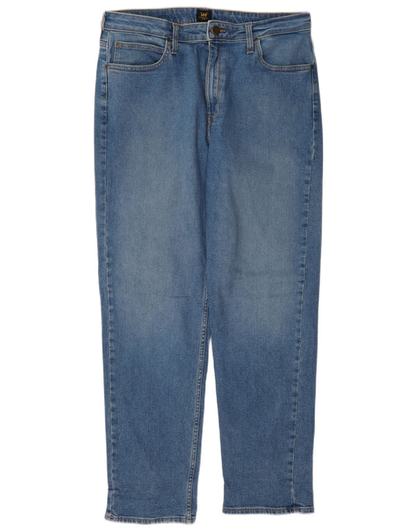 Lee Mens Carol Straight Jeans W33 L29 Plavi pamuk