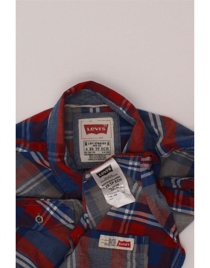 Levi's majica za dječake 3-4 godine XS šareni karirani pamuk