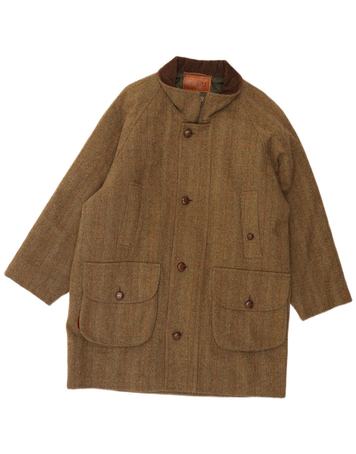 HUSKY Muški kaput IT 48 Srednje smeđa riblja kost