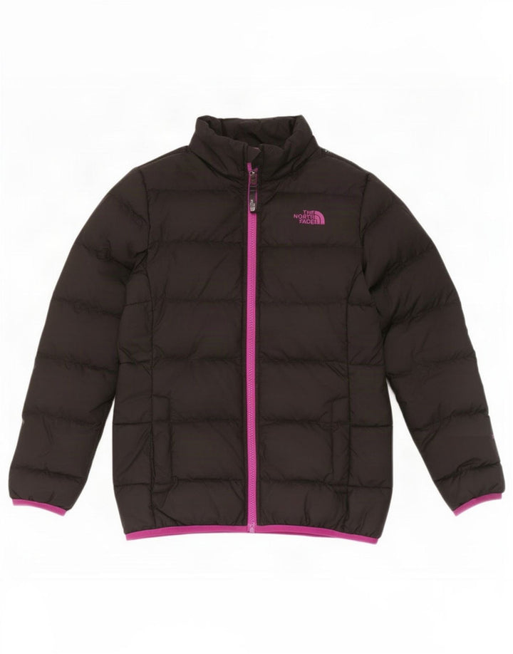 Podstavljena jakna The North Face Girls 9-10 godina srednje crne boje od poliestera