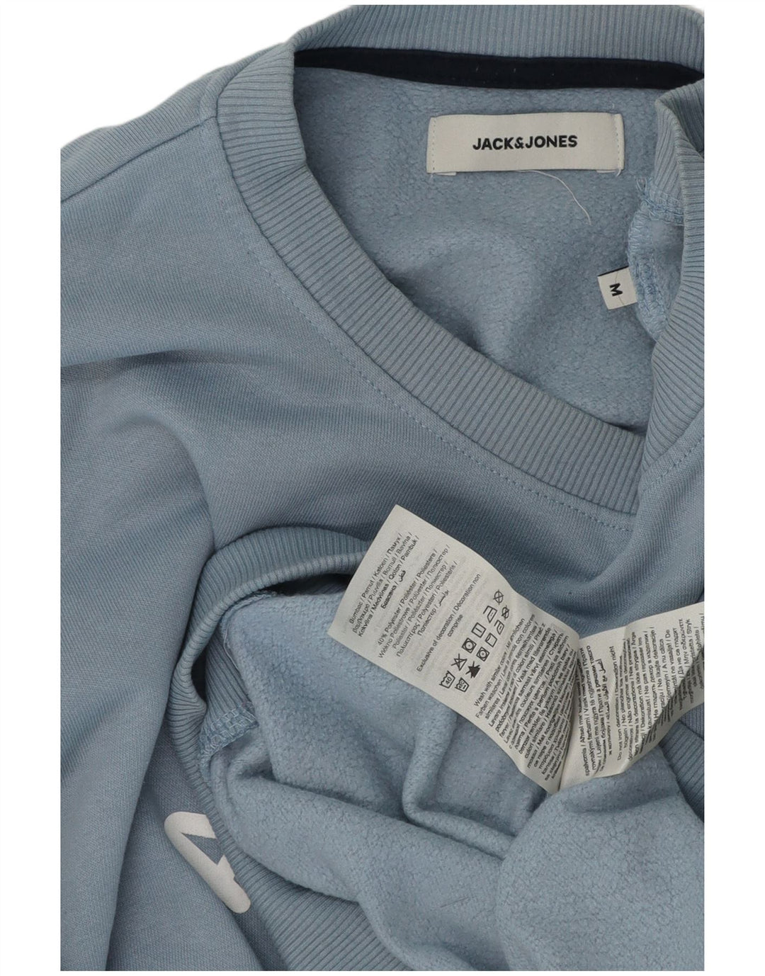 Jack & Jones muška majica s grafičkim motivima srednje plavi pamuk