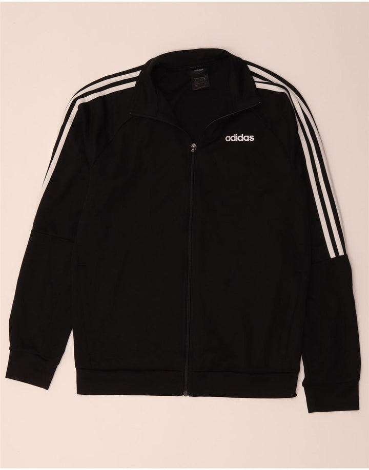 Adidas muška trenirka Climalite Gornja jakna UK 40/42 Srednje crni poliester