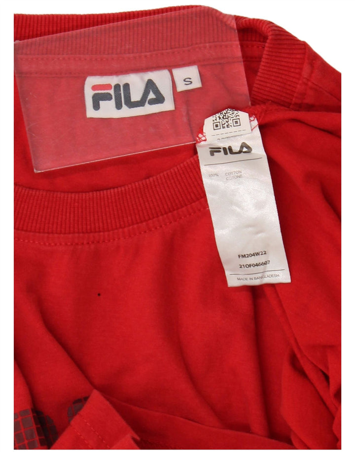 Fila muška majica kratkih rukava s grafičkim motivima, mali crveni pamuk
