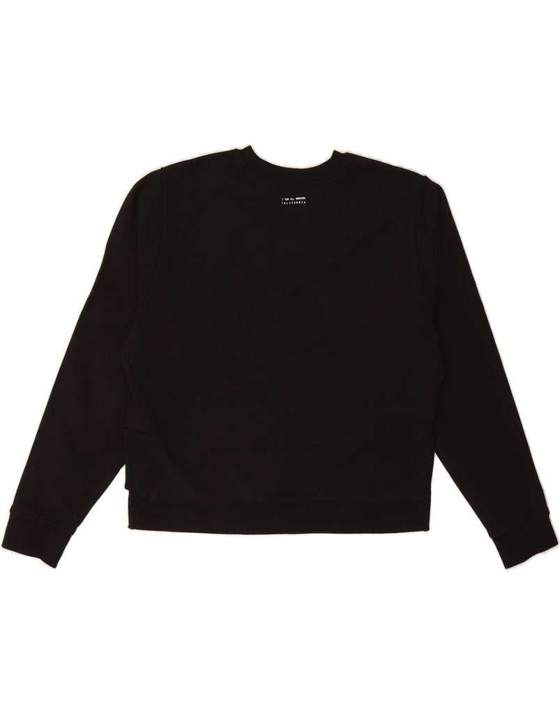 7 FOR ALL MANKIND Womens Oversized Sweatshirt Jumper UK 6 XS Black Cotton Vintage 7 For All Mankind and Second-Hand 7 For All Mankind from Messina Hembry 