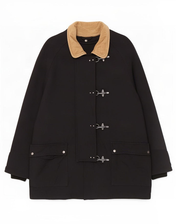 Fay ženski Duffle Coat UK 20 2XL crni poliamid