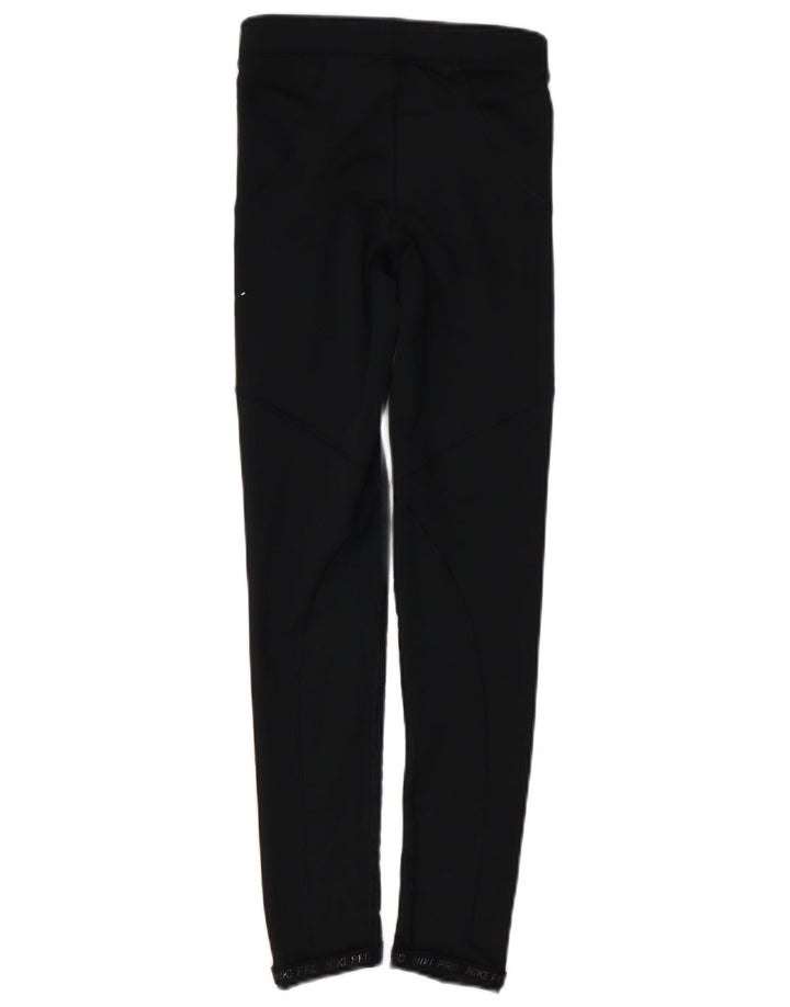 NIKE ženske grafičke tajice UK 4 XS crne