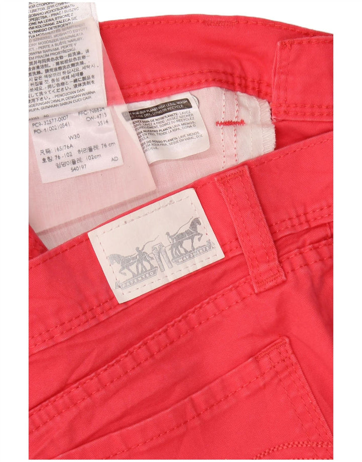 Levi's ženske traper kratke hlače W30 srednje ružičasti pamuk