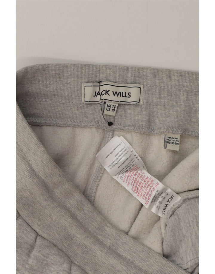 JACK WILLS Ženska trenirka Hlače Joggers UK 14 Srednje sivi pamuk