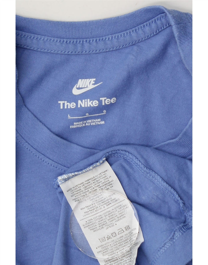 Nike Muška majica kratkih rukava Large Blue Cotton