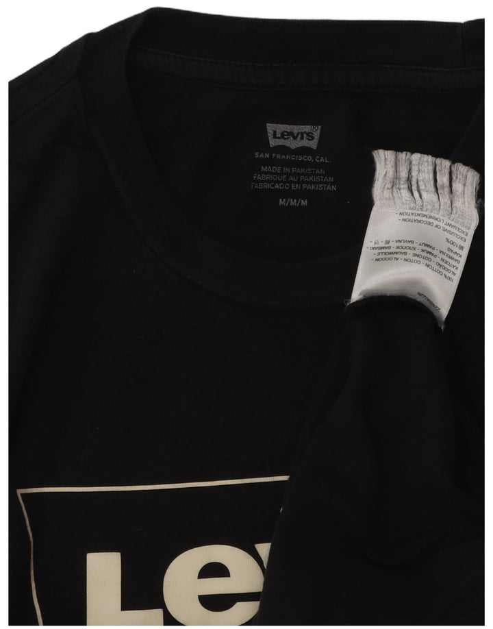 Levi's muška majica kratkih rukava srednje veličine, crni pamuk